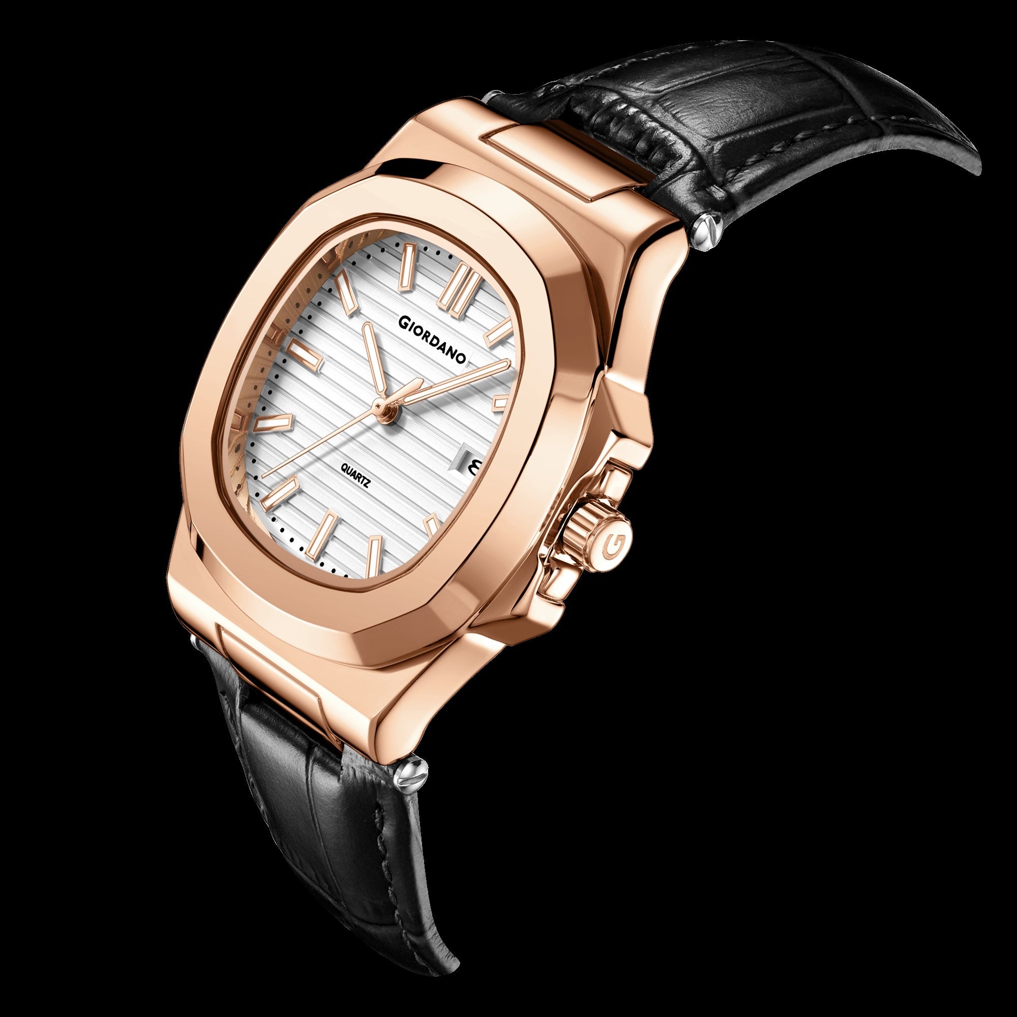 Giordano Analog Wrist Watch for Men Stylish Metal Strap with Water Resistant 3 Hand Mechanism for Men and Boys to Compliment Your Look/Ideal Gift for Male | GZ-50104-02