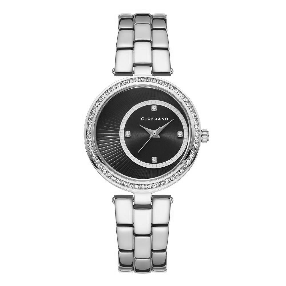 Giordano AW23 Collection Analog Stylish Wrist Watch for Women Water Resistant Classy Dial with Stainless Steel Case to Compliment Your Look | Ideal Gift for|Ladies|Girls - A2056-77