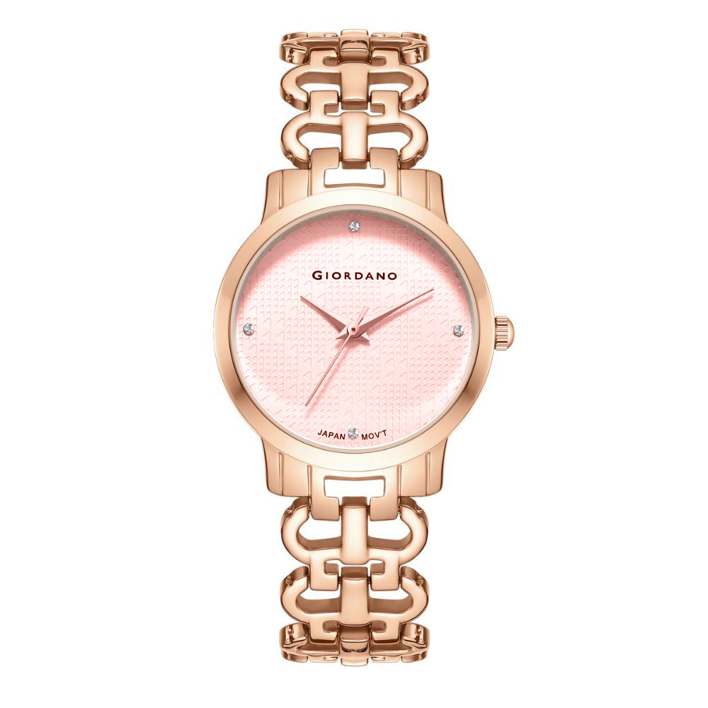 Giordano Fashionista Collection Analog Watch for Women with Classy Dial, Bracelet Strap and Stylish & Elegant Design C2204-11