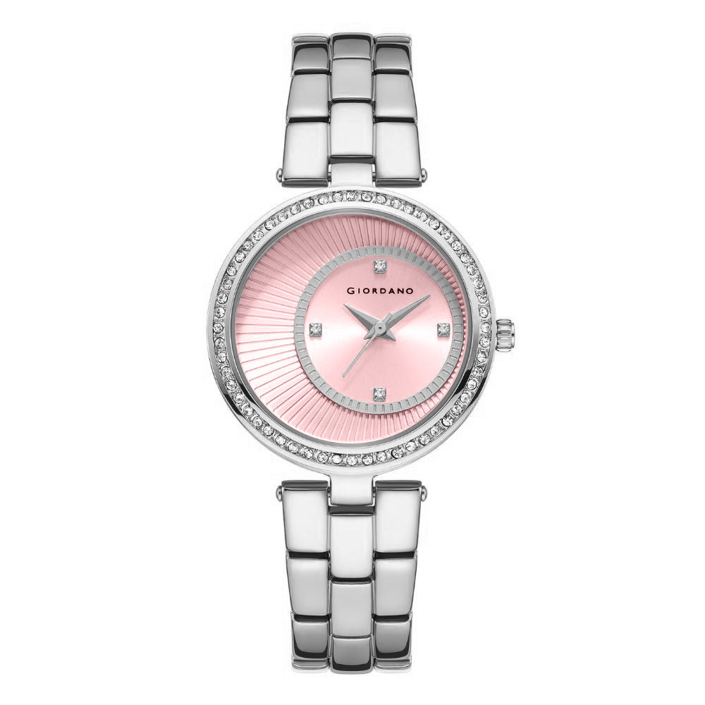 Giordano AW23 Collection Analog Stylish Wrist Watch for Women Water Resistant Classy Dial with Stainless Steel Case to Compliment Your Look | Ideal Gift for|Ladies|Girls - A2056-22
