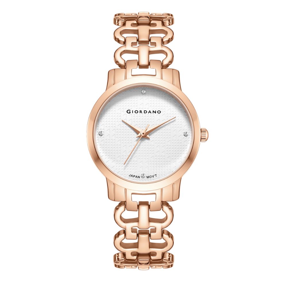 Giordano Fashionista Collection Analog Watch for Women with Classy Dial, Bracelet Strap and Stylish & Elegant Design C2204-22