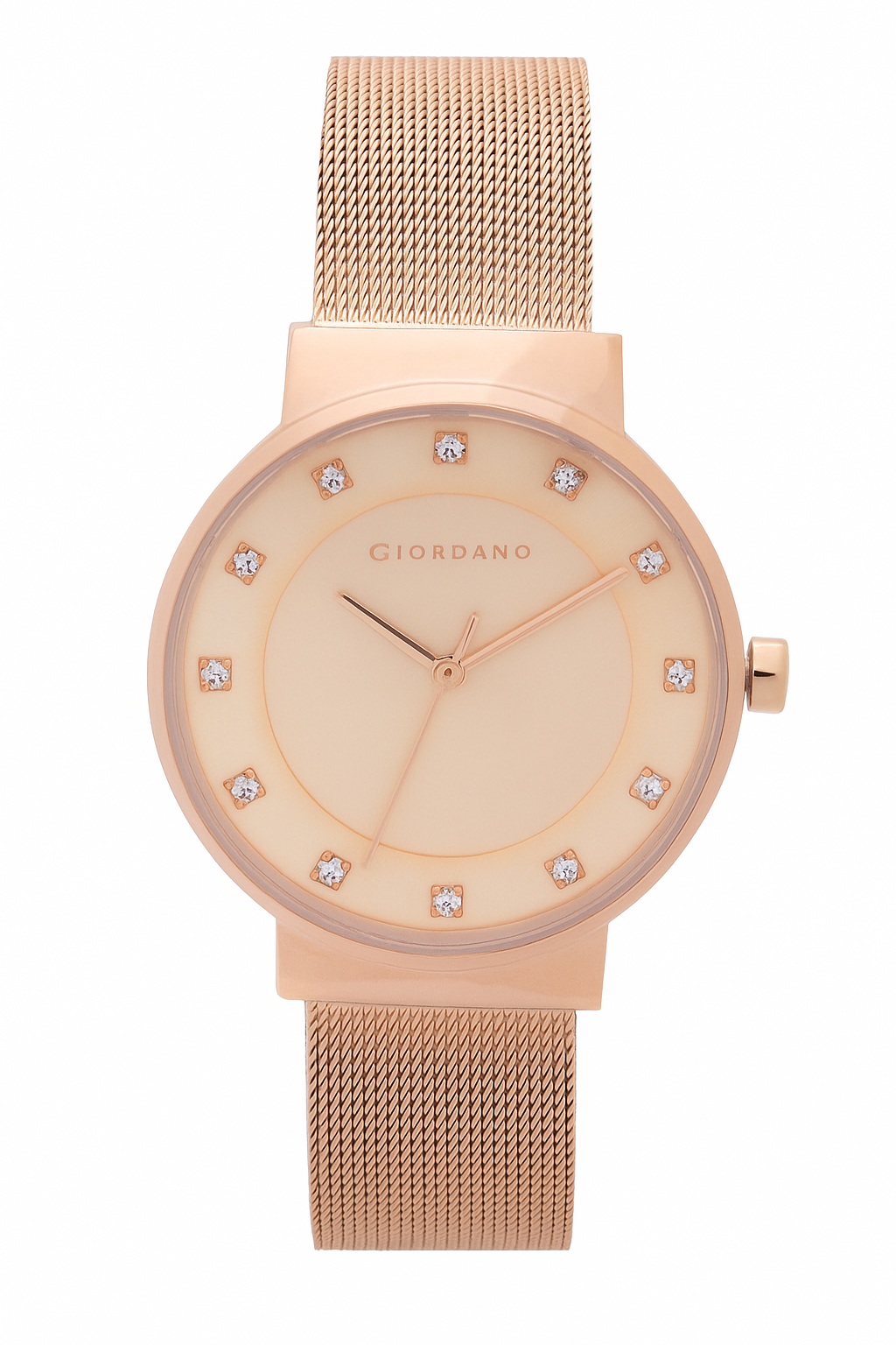 Giordano Analog Stylish Watch for Women | Water Resistant Simple and Fashion Watch Round Shape with Stainless Steel Case Wrist Watch for Ladies & Girls | Ideal Gift for Female - A2062-33