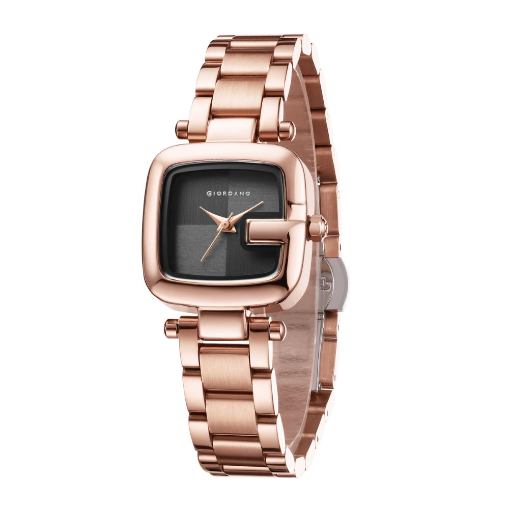 Giordano Quartz Analog Watch for Women Dial with Metal Strap Fashionable Design, Water Resistant – Perfect for Casual & Office Wear | GZ-60107-11