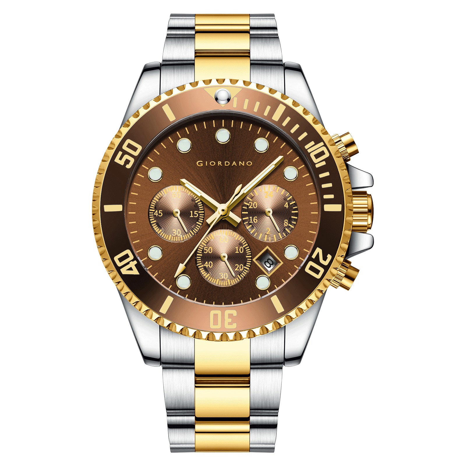 Giordano Multi-Function Analog Wrist Watch for Men Water Resistant with Classy Dial and Strap|Compliment Your Look|Ideal Gift for|Men's|Boy | GZ-50085-77