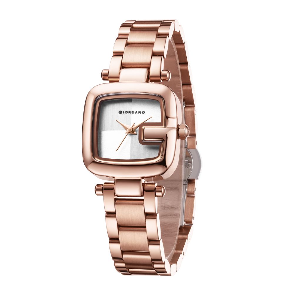 Giordano Quartz Analog Watch for Women Dial with Metal Strap Fashionable Design, Water Resistant – Perfect for Casual & Office Wear | GZ-60107-22