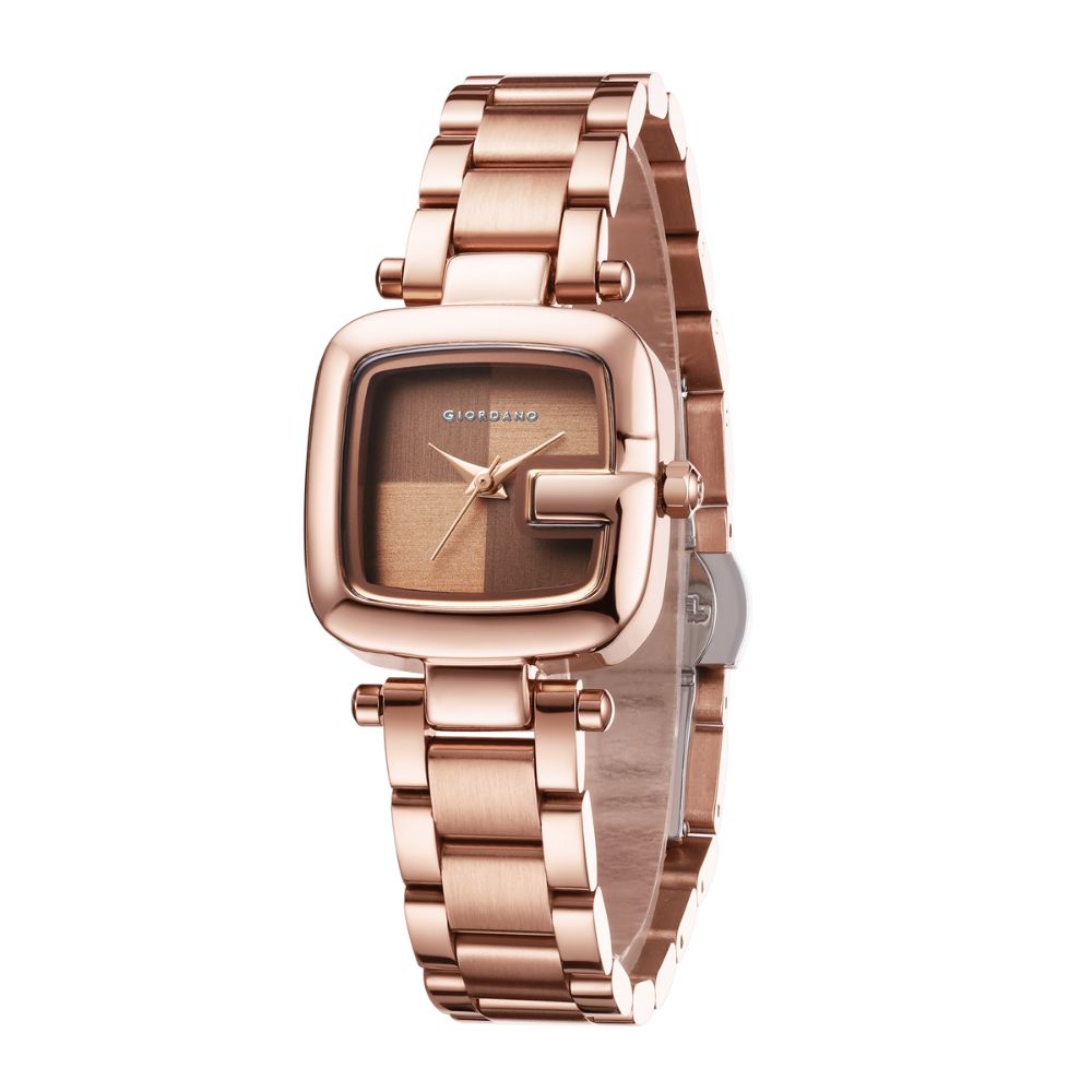 Giordano Quartz Analog Watch for Women Dial with Metal Strap Fashionable Design, Water Resistant – Perfect for Casual & Office Wear | GZ-60107-33