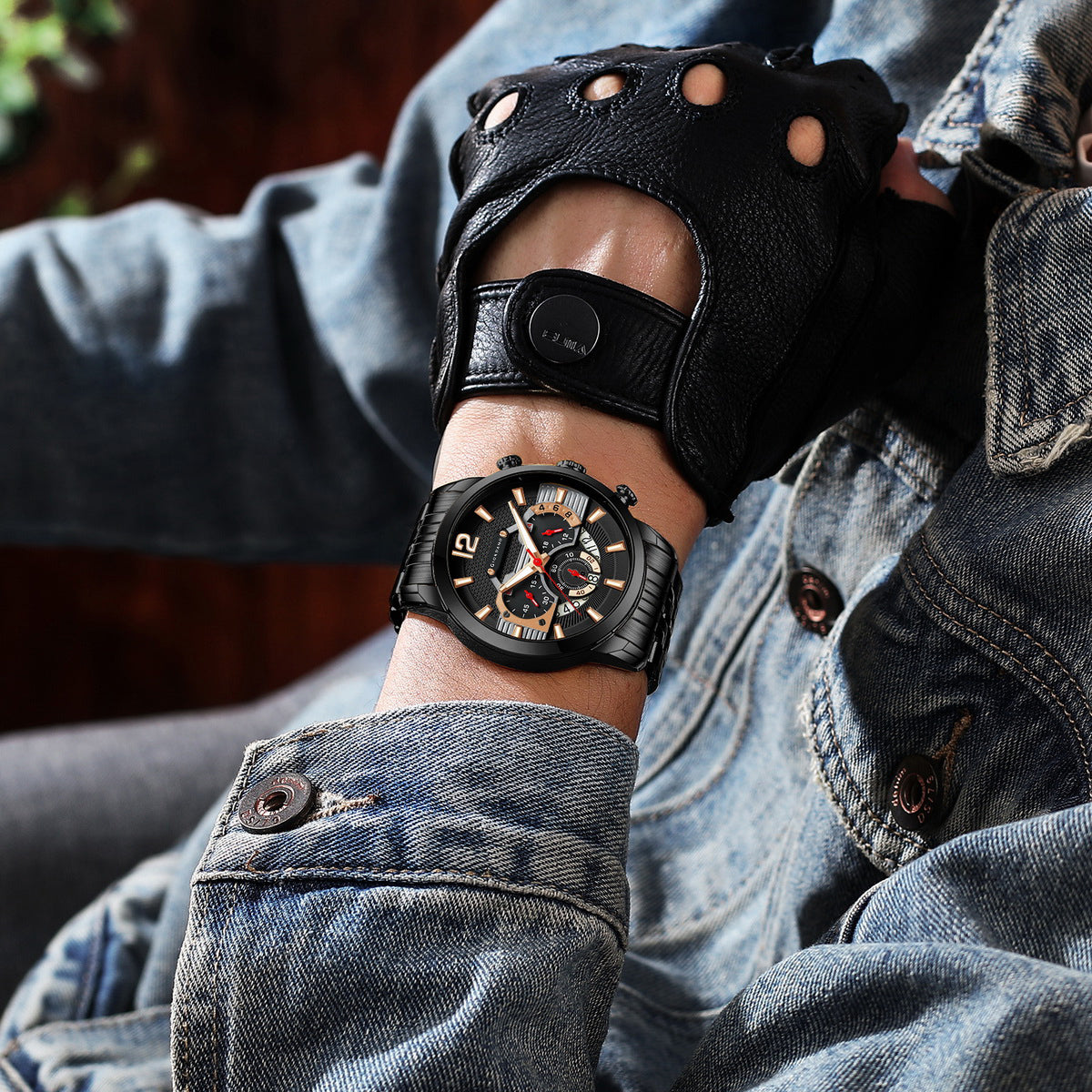 Giordano Analog Wrist Watch for Men Stylish Metal Strap with Water Resistant Multifunction Mechanism Watch GZ-50032-22