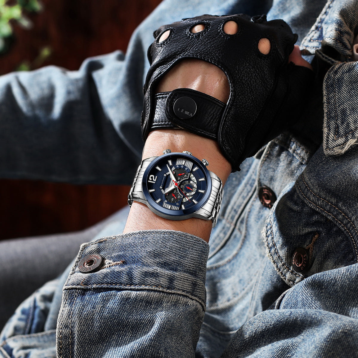 Giordano Analog Wrist Watch for Men Stylish Metal Strap with Water Resistant Multifunction Mechanism Watch GZ-50032-11