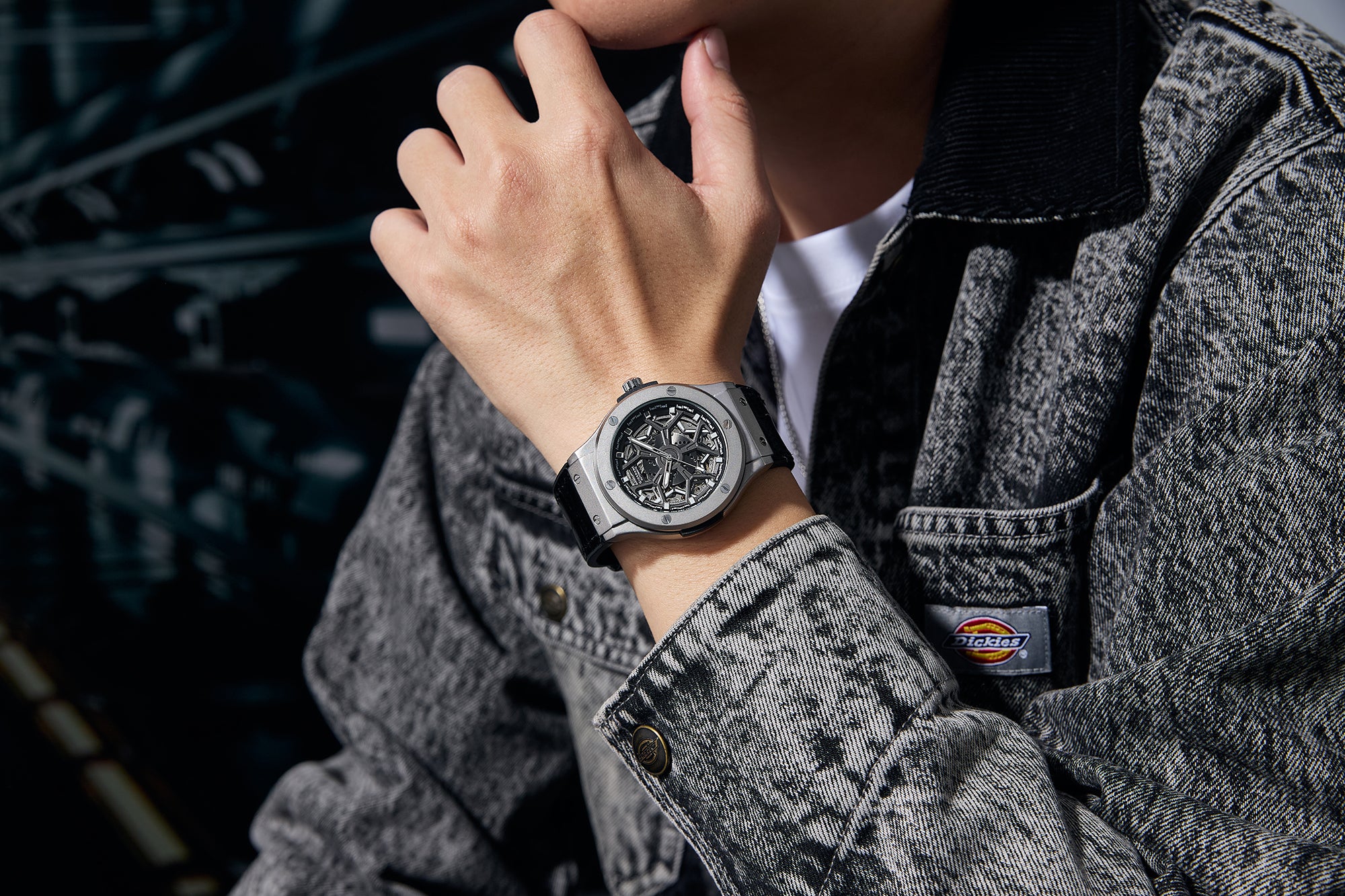 Giordano Analog Chronograph Quartz Watch for Men with Black Dial, Gold-Tone Hands & Hour Markers, Date Display, Octagonal Case and Black Stainless Steel Strap - GZ-50194-11