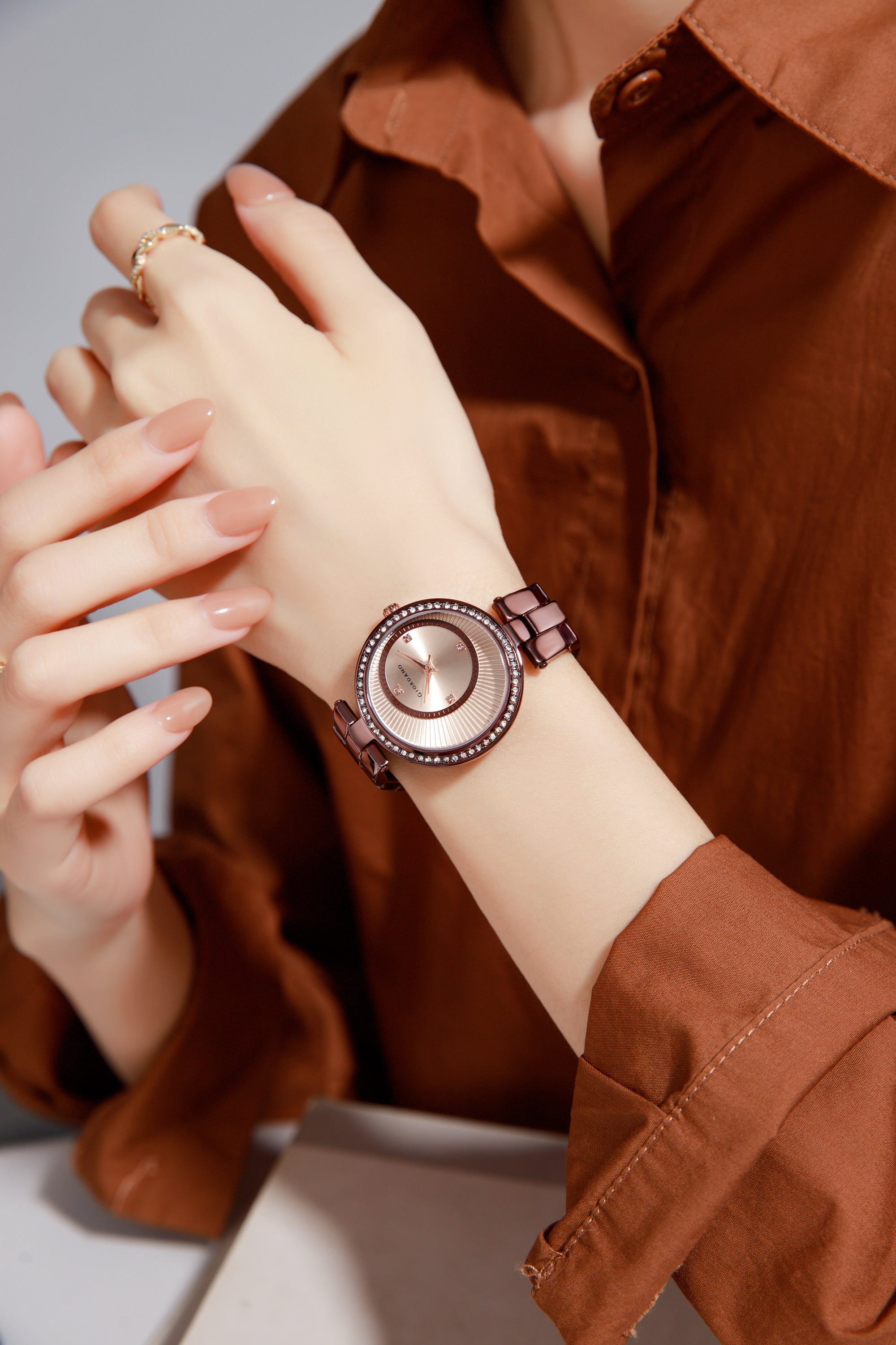 Giordano AW23 Collection Analog Stylish Wrist Watch for Women Water Resistant Classy Dial with Stainless Steel Case to Compliment Your Look | Ideal Gift for|Ladies|Girls - A2056