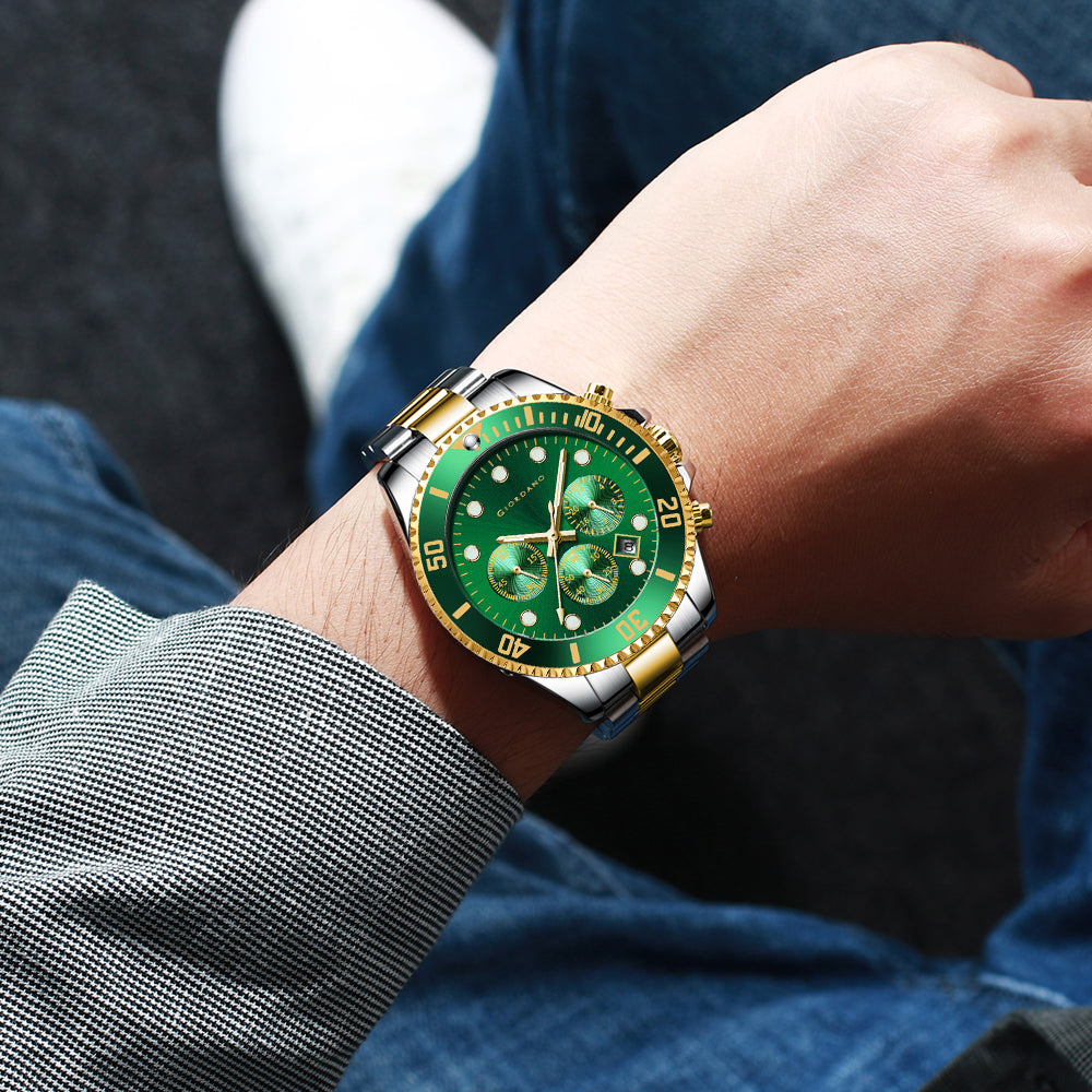 Giordano Multi-Function Analog Wrist Watch for Men Water Resistant with Classy Dial and Strap|Compliment Your Look|Ideal Gift for|Men's|Boy | GZ-50085-66