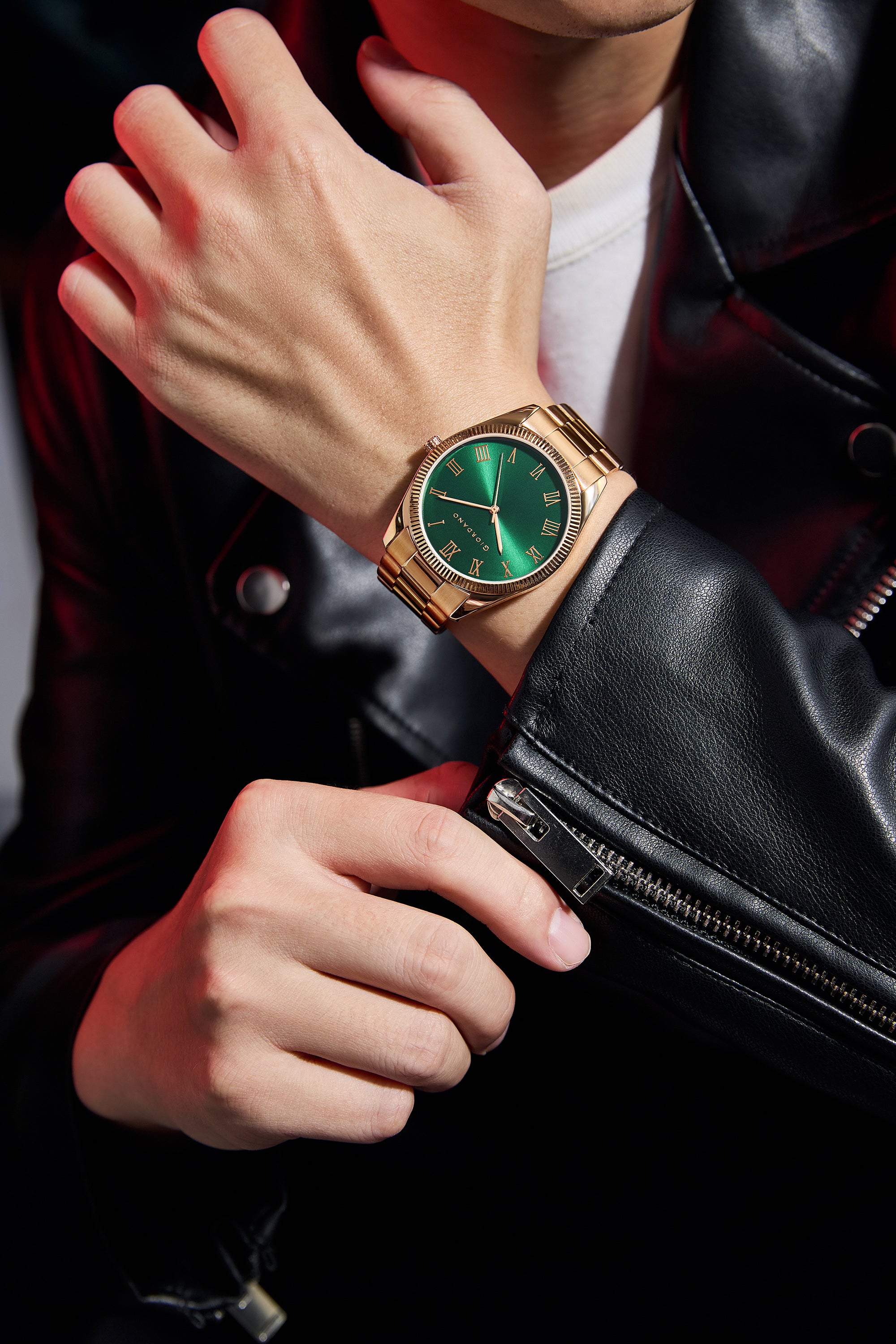 Giordano Analog Wrist Watch for Men Stylish Metal Strap with Water Resistant 3 Hand Mechanism for Men and Boys to Compliment Your Look/Ideal Gift for Male - GZ-50112-66