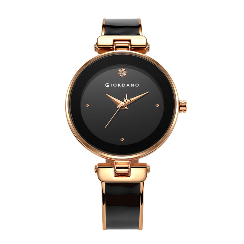 Giordano Designer Analog Watch for Women – Glossy Round Dial & Bracelet Style Stainless Steel Strap | GZ-60099-11