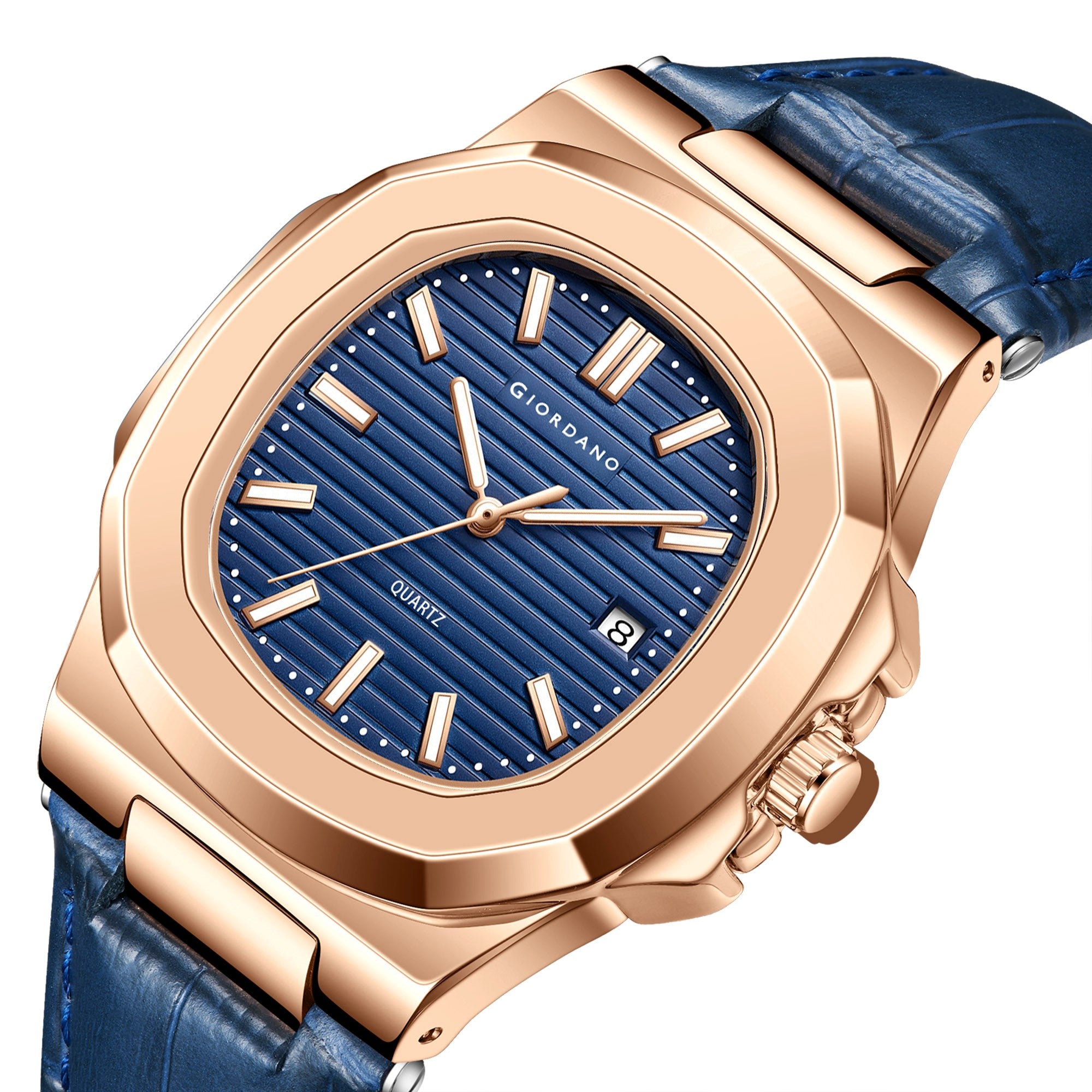 Giordano Analog Wrist Watch for Men Stylish Metal Strap with Water Resistant 3 Hand Mechanism for Men and Boys to Compliment Your Look/Ideal Gift for Male | GZ-50104-01