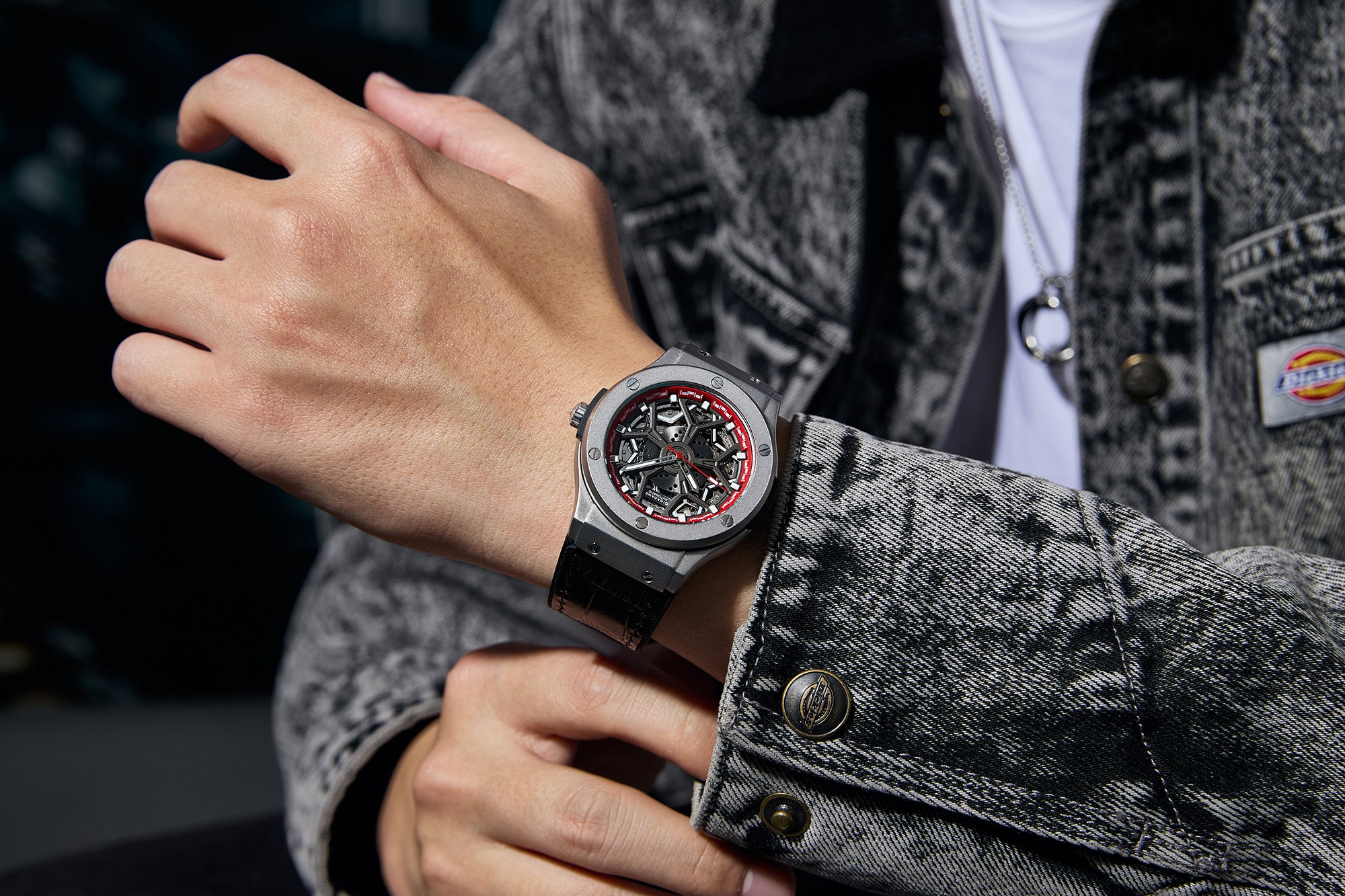 Giordano Analog Chronograph Quartz Watch for Men with Black Dial, Gold-Tone Hands & Hour Markers, Date Display, Octagonal Case and Black Stainless Steel Strap - GZ-50194-33