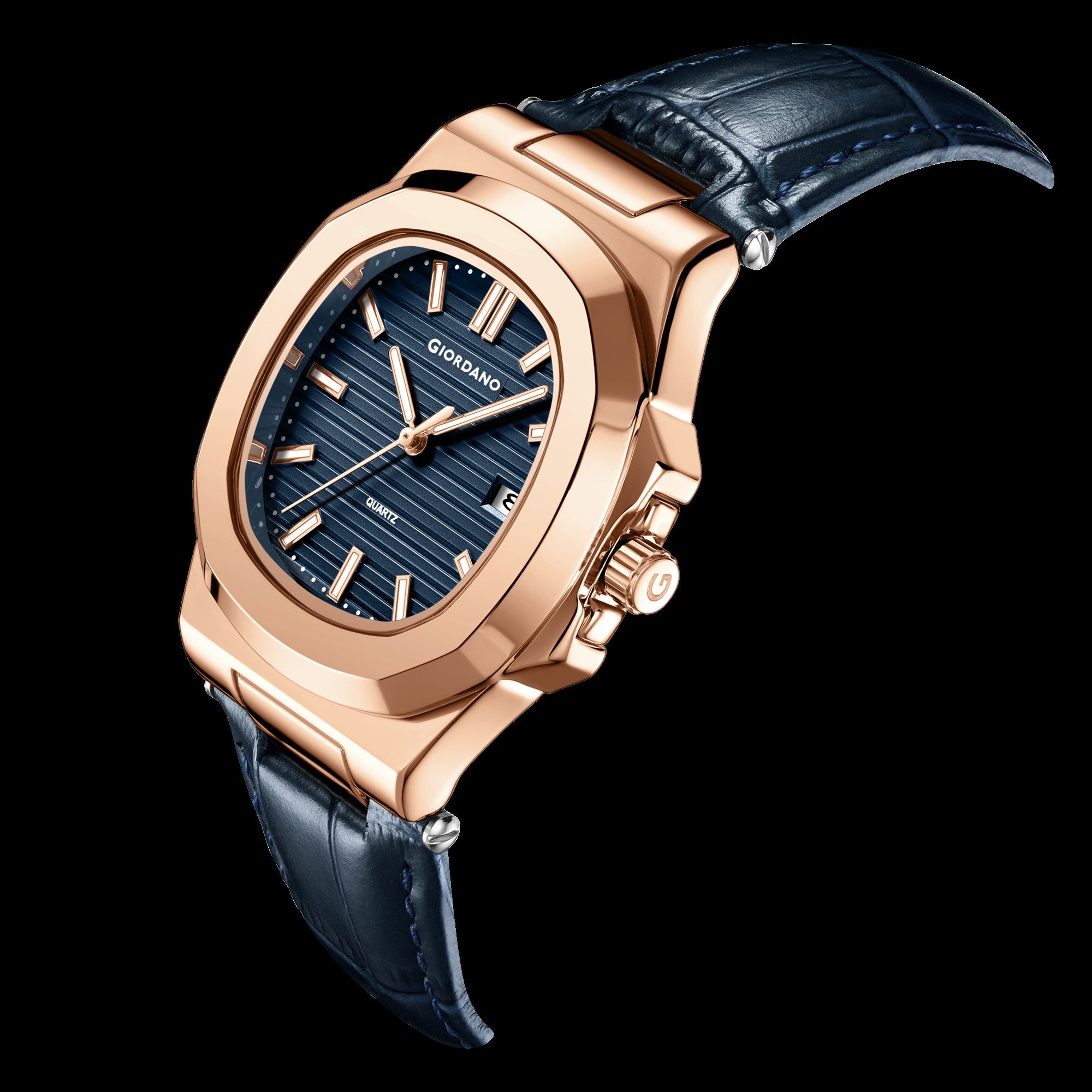 Giordano Analog Wrist Watch for Men Stylish Metal Strap with Water Resistant 3 Hand Mechanism for Men and Boys to Compliment Your Look/Ideal Gift for Male | GZ-50104-01