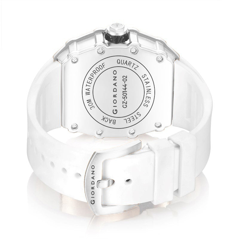 Giordano Multifunction Watch for Men with Day, Date, and 24-Hour Sub-Dial, Water Resistant Square Dial Unique Design | GZ-50144-02