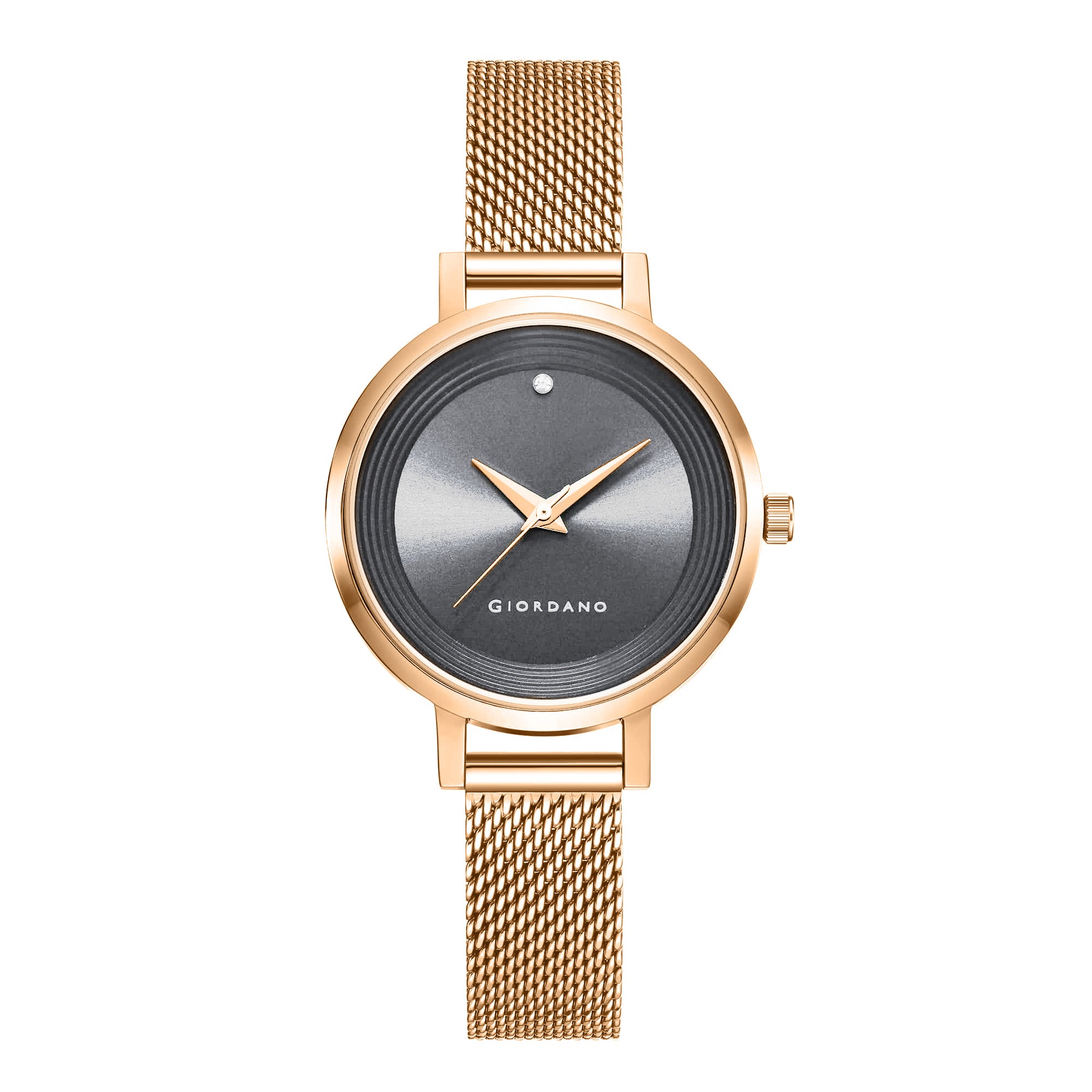 Giordano Fashionista Collection Stylish Analogue Watch for Women | Unique Design with Color Variant Mesh Metal strap | Ladies Wrist Watch to Compliment Your Look Ideal Gift for Women’s |Girls - GD4067-11