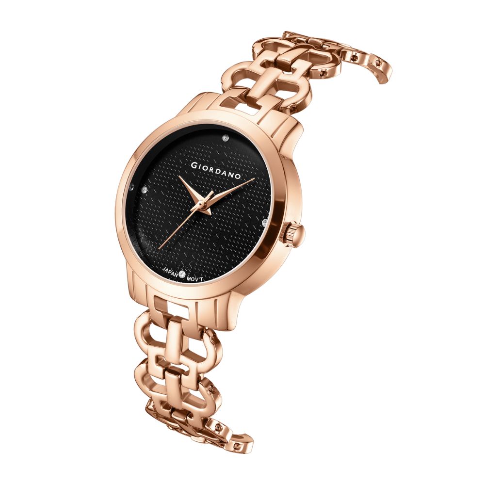 Giordano Fashionista Collection Analog Watch for Women with Classy Dial, Bracelet Strap and Stylish & Elegant Design C2204-33