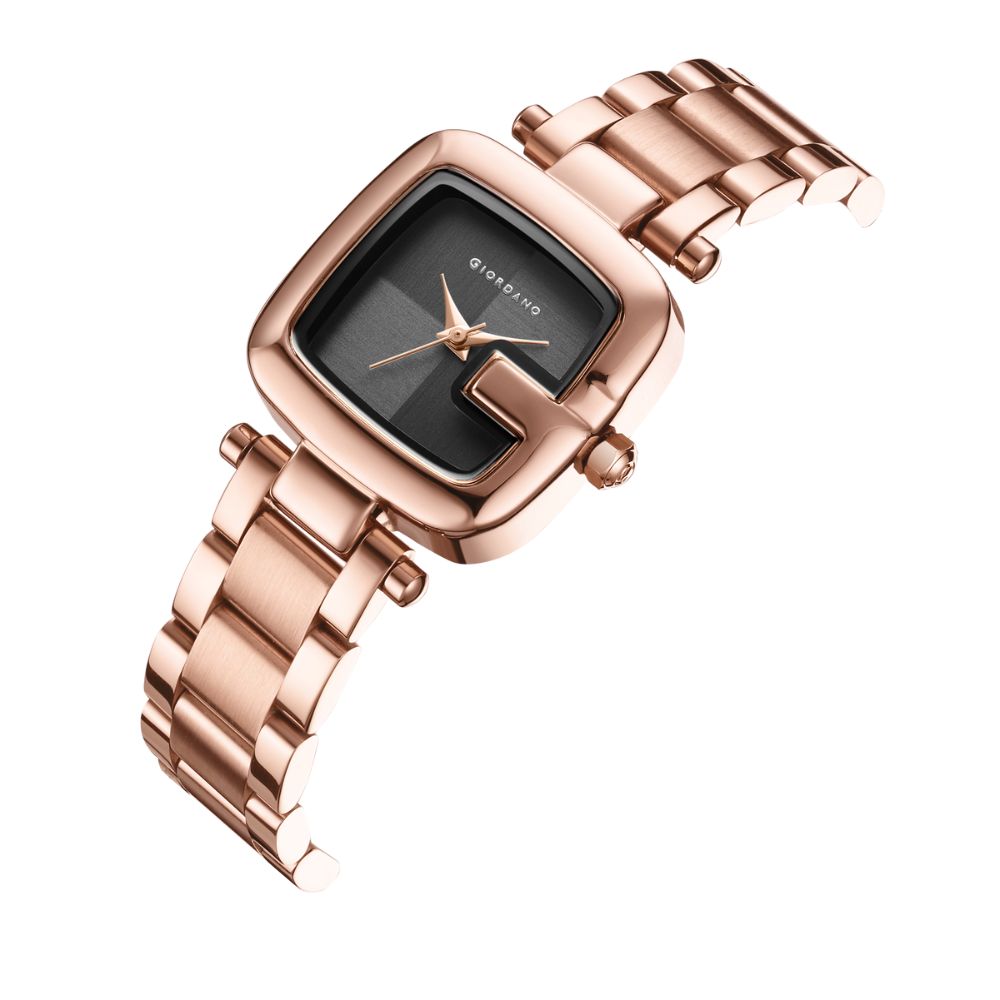 Giordano Quartz Analog Watch for Women Dial with Metal Strap Fashionable Design, Water Resistant – Perfect for Casual & Office Wear | GZ-60107-11