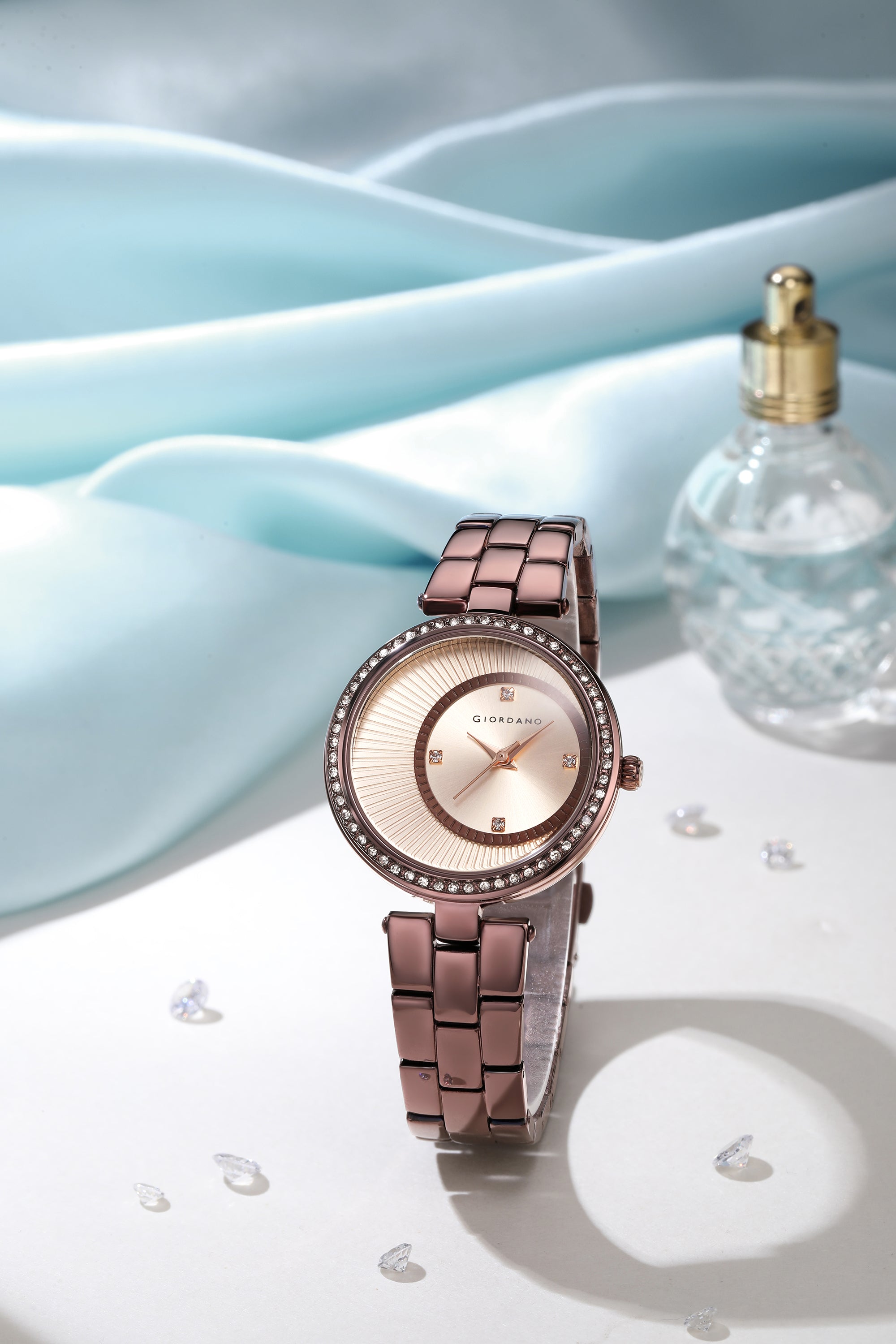 Giordano AW23 Collection Analog Stylish Wrist Watch for Women Water Resistant Classy Dial with Stainless Steel Case to Compliment Your Look | Ideal Gift for|Ladies|Girls - A2056