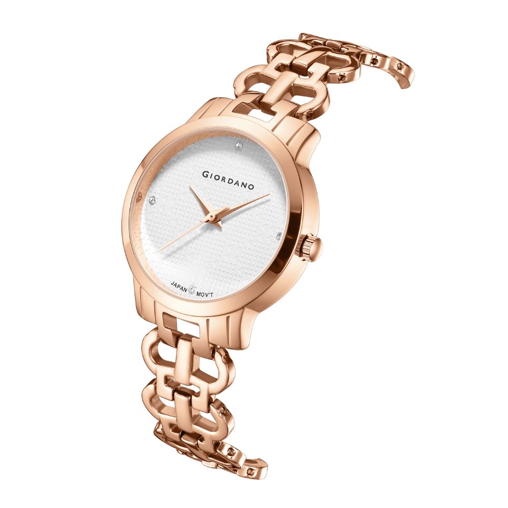Giordano Fashionista Collection Analog Watch for Women with Classy Dial, Bracelet Strap and Stylish & Elegant Design C2204-22