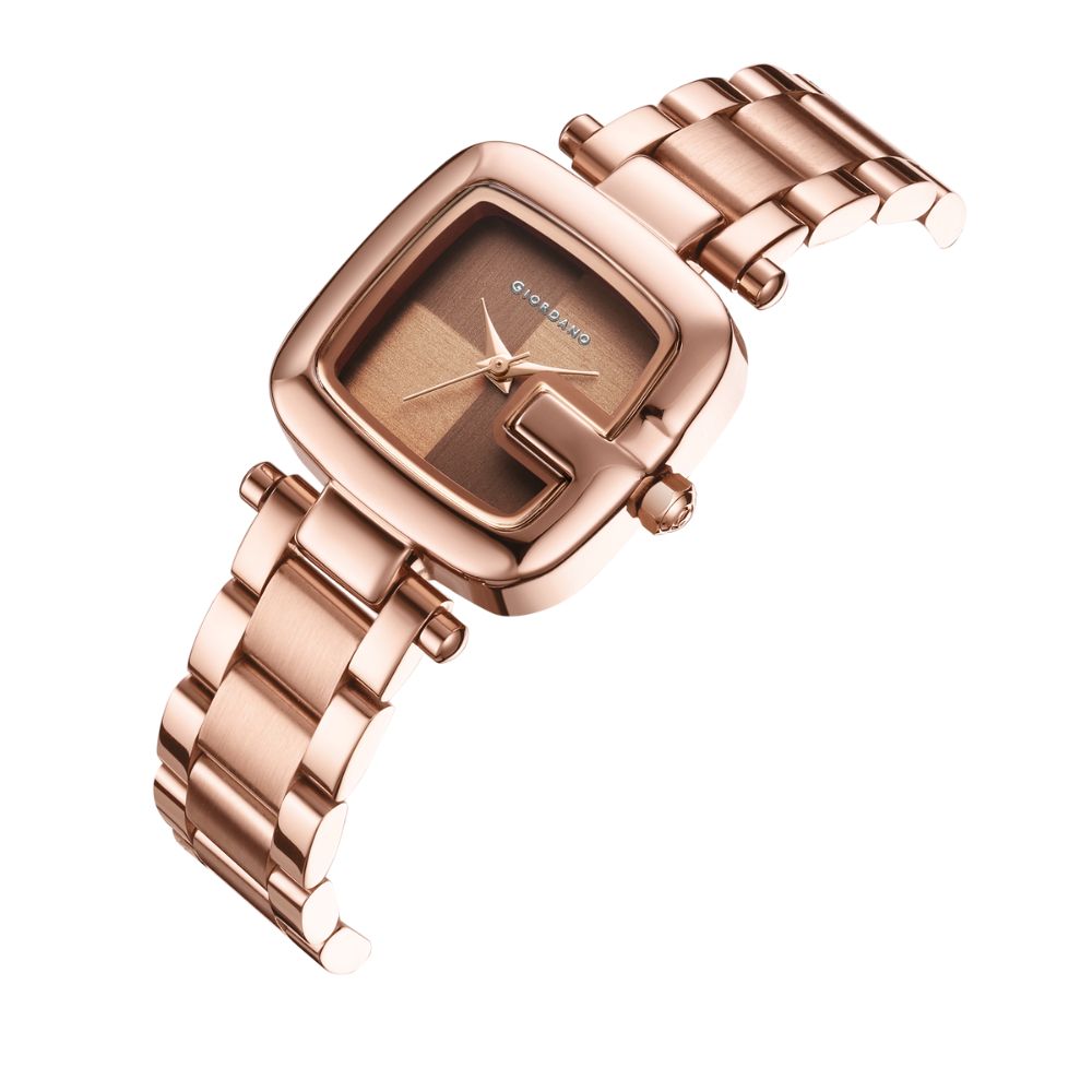 Giordano Quartz Analog Watch for Women Dial with Metal Strap Fashionable Design, Water Resistant – Perfect for Casual & Office Wear | GZ-60107-33