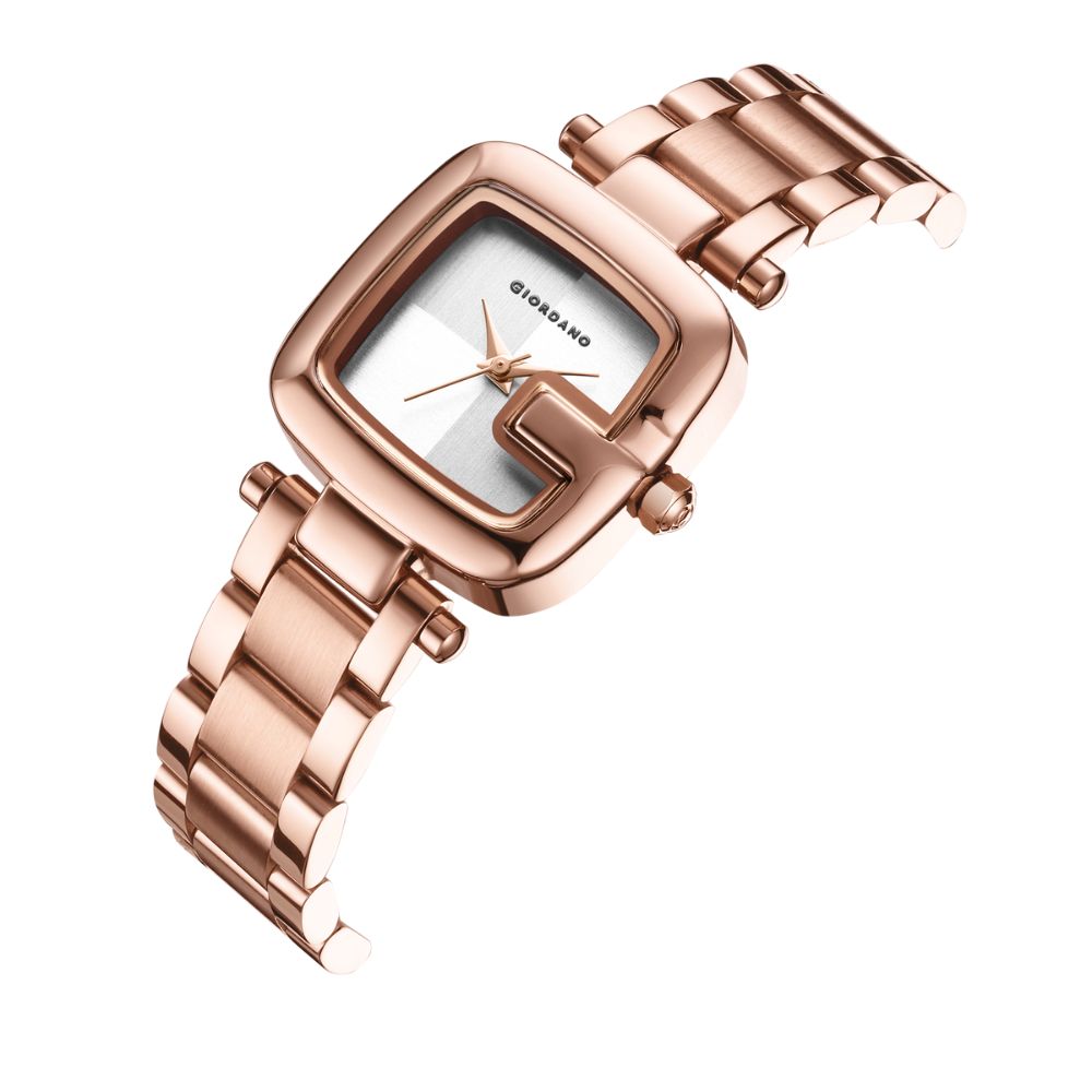 Giordano Quartz Analog Watch for Women Dial with Metal Strap Fashionable Design, Water Resistant – Perfect for Casual & Office Wear | GZ-60107-22
