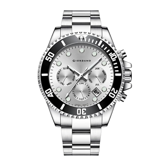 Giordano Multi-Function Analog Wrist Watch for Men Water Resistant with Classy Dial and Strap|Compliment Your Look|Ideal Gift for|Men's|Boy | GZ-50085-22