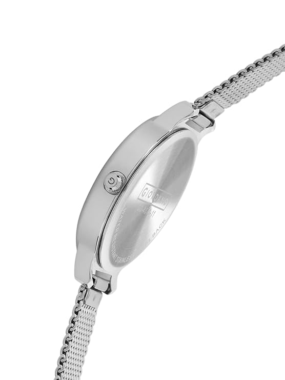 Giordano Analog Watch for Women Stylish Metal Strap| 3 Hands Mechanism with Water Resistance Latest Generation Premium Analogue Watches Ideal Gift for Female, Ladies & Girls | GD4071-11