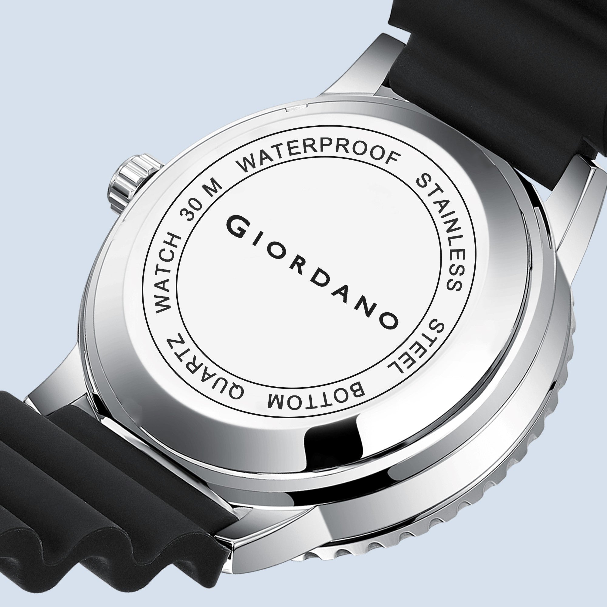 Giordano Analog Wrist Watch for Men Stylish Silicon Strap with Water Resistant 3 Hand Mechanism for Men and Boys to Compliment Your Look/Ideal Gift for Male | GZ-50103-03