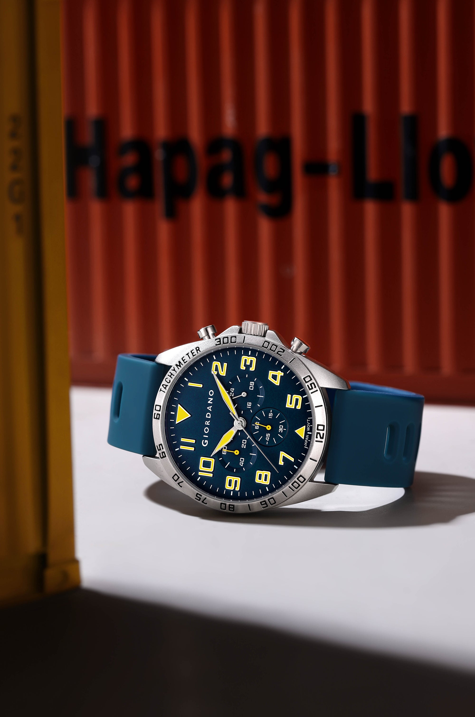 Giordano Multi Function - Performance Sport Watch for Men with Stopwatch Function & Silicon Strap | GZ-50092-02