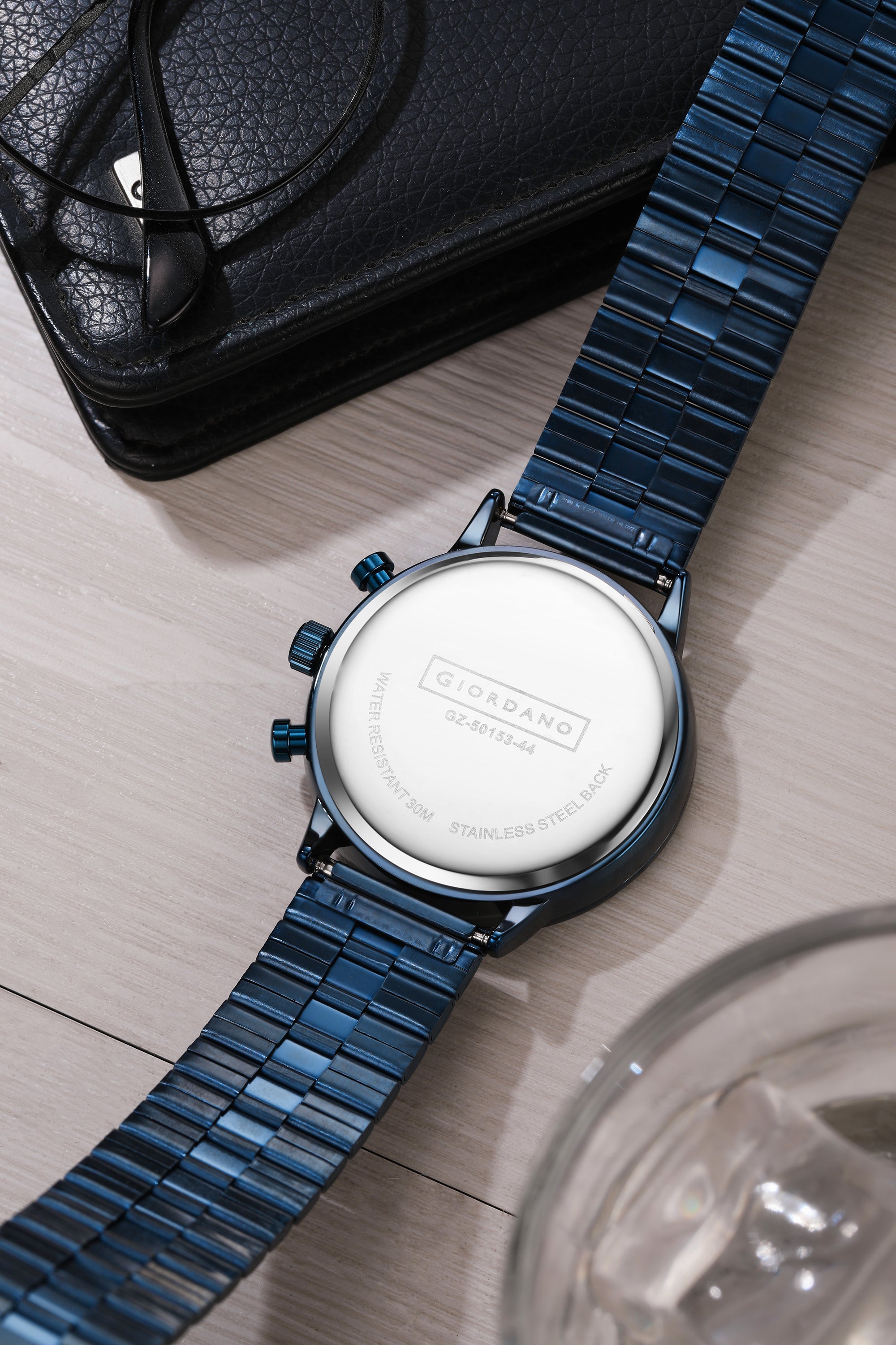 Giordano Analog Chronograph Watch for Men - Stainless Steel Case & strap| Modern Casual & Formal Wristwatch with Date | GZ-50153-44