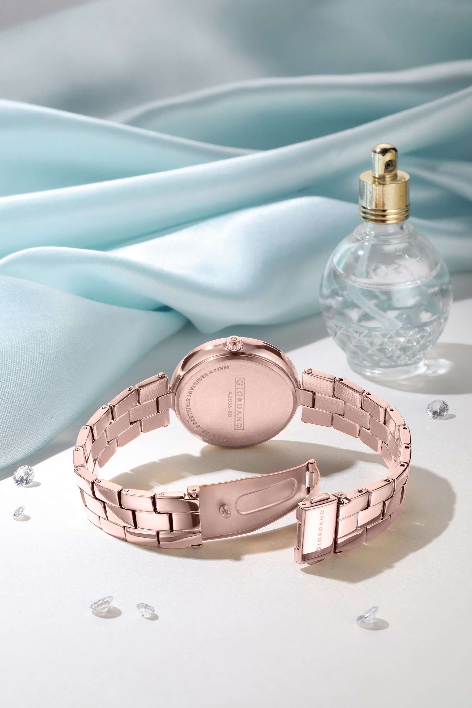 Giordano AW23 Collection Analog Stylish Wrist Watch for Women Water Resistant Classy Dial with Stainless Steel Case to Compliment Your Look | Ideal Gift for|Ladies|Girls - A2056-88