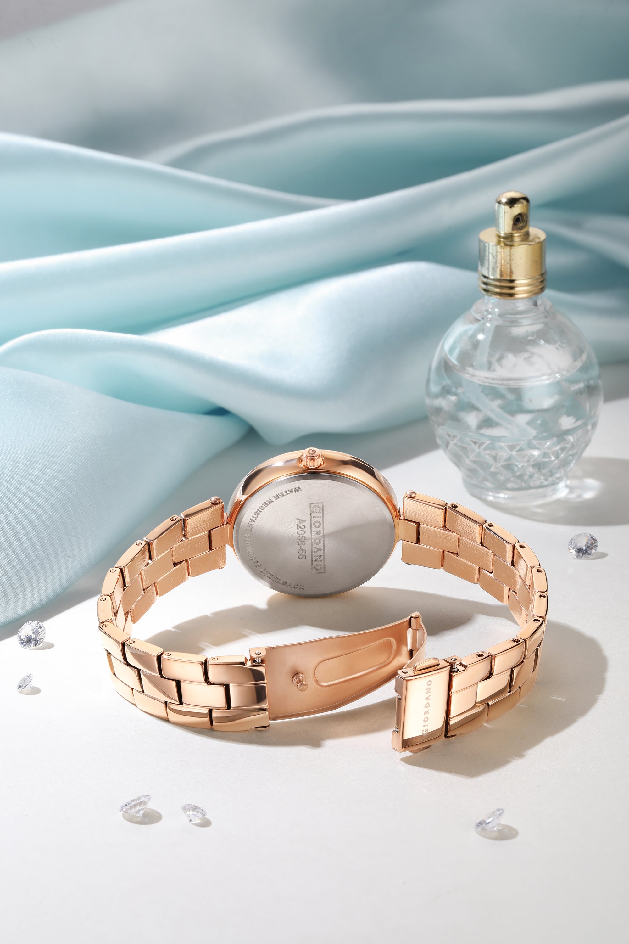 Giordano AW23 Collection Analog Stylish Wrist Watch for Women Water Resistant Classy Dial with Stainless Steel Case to Compliment Your Look | Ideal Gift for|Ladies|Girls - A2056-55