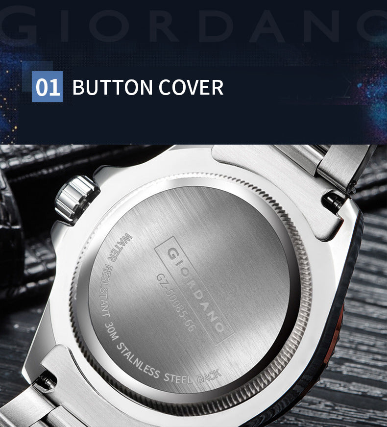 Giordano Multi-Function Analog Wrist Watch for Men Water Resistant with Classy Dial and Strap|Compliment Your Look|Ideal Gift for|Men's|Boy | GZ-50085-66