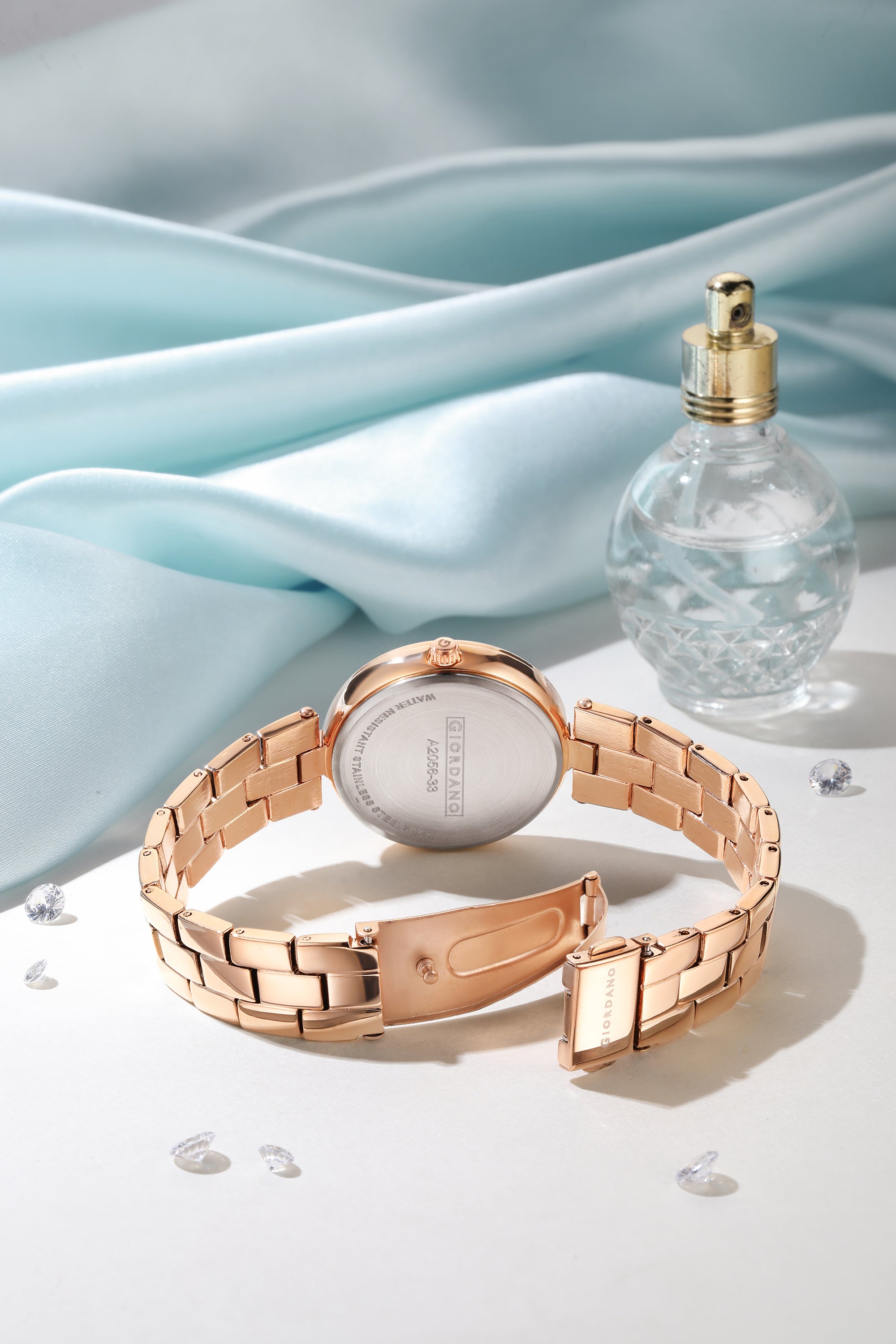 Giordano AW23 Collection Analog Stylish Wrist Watch for Women Water Resistant Classy Dial with Stainless Steel Case to Compliment Your Look | Ideal Gift for|Ladies|Girls - A2056-33