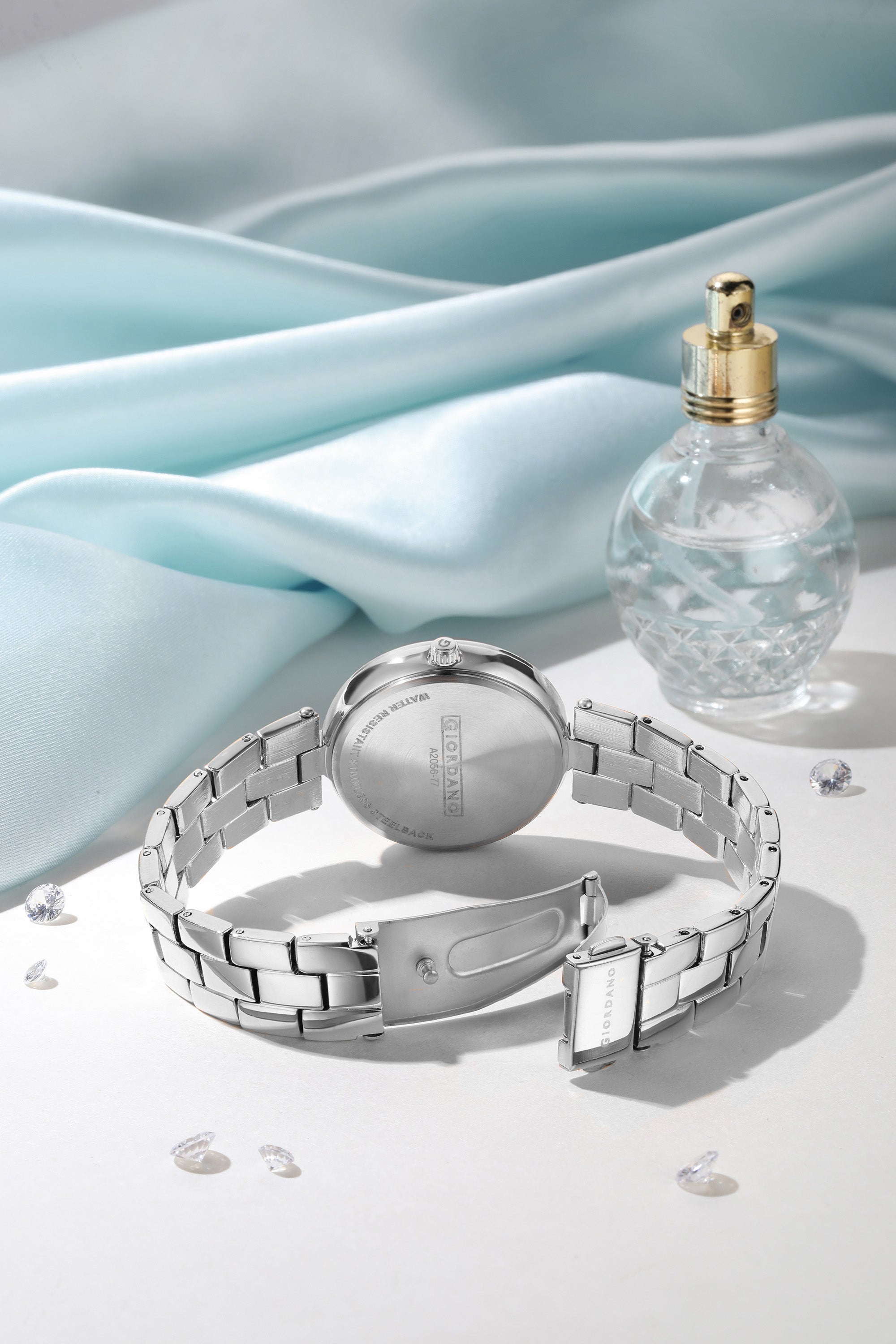 Giordano AW23 Collection Analog Stylish Wrist Watch for Women Water Resistant Classy Dial with Stainless Steel Case to Compliment Your Look | Ideal Gift for|Ladies|Girls - A2056-77