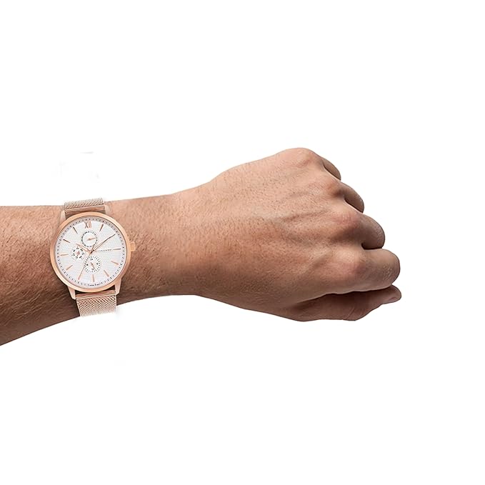 Giordano Analogue Watch for Men with Stylish Mesh Band with Water Resistant Casual Wrist Watch to Complement Your Party Look | GD-50008-44