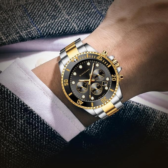 Giordano Multi-Function Analog Wrist Watch for Men Water Resistant with Classy Dial and Strap|Compliment Your Look|Ideal Gift for|Men's|Boy | GZ-50085-44