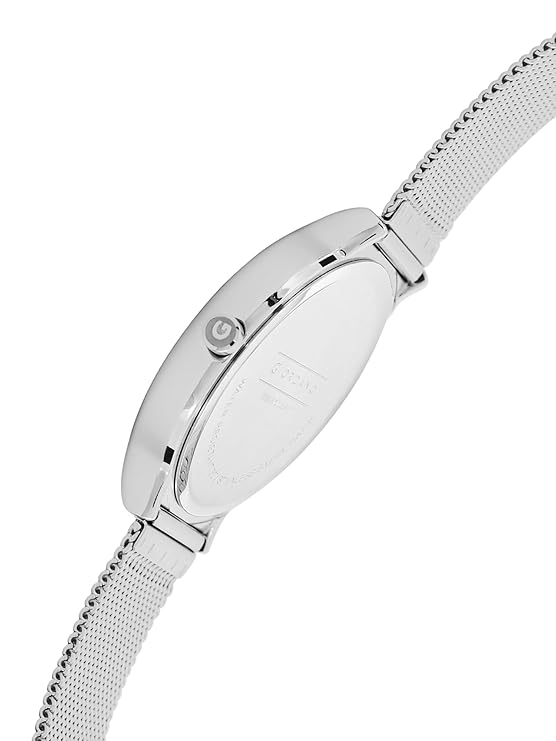 Giordano Analog Casual Round dial Wrist Watch for Men with mesh Metal Strap and Date Window | GZ-50057-11