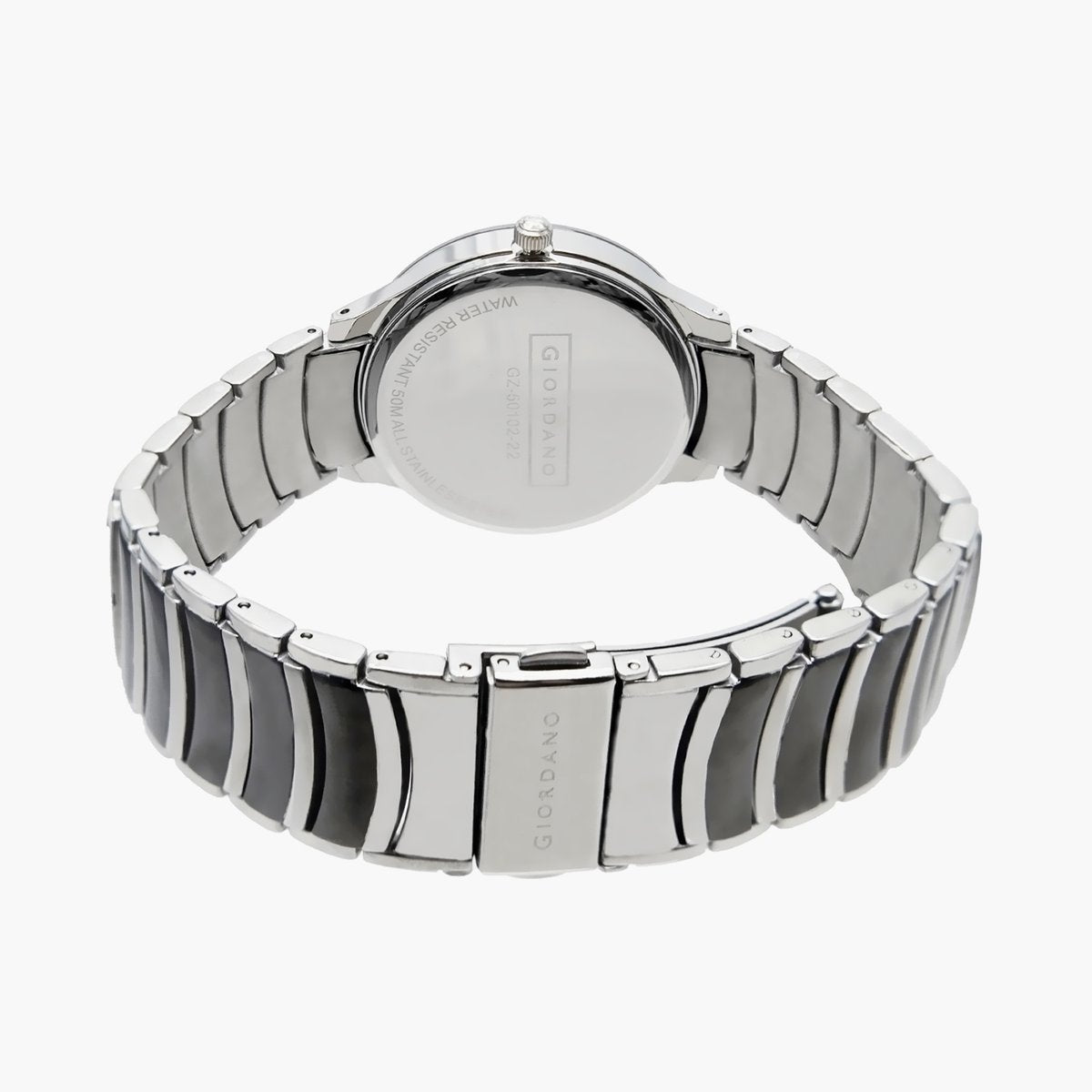 Giordano Classic Analog Watch for Men with Diamond Accents and Stainless Steel Strap GZ-50102-22