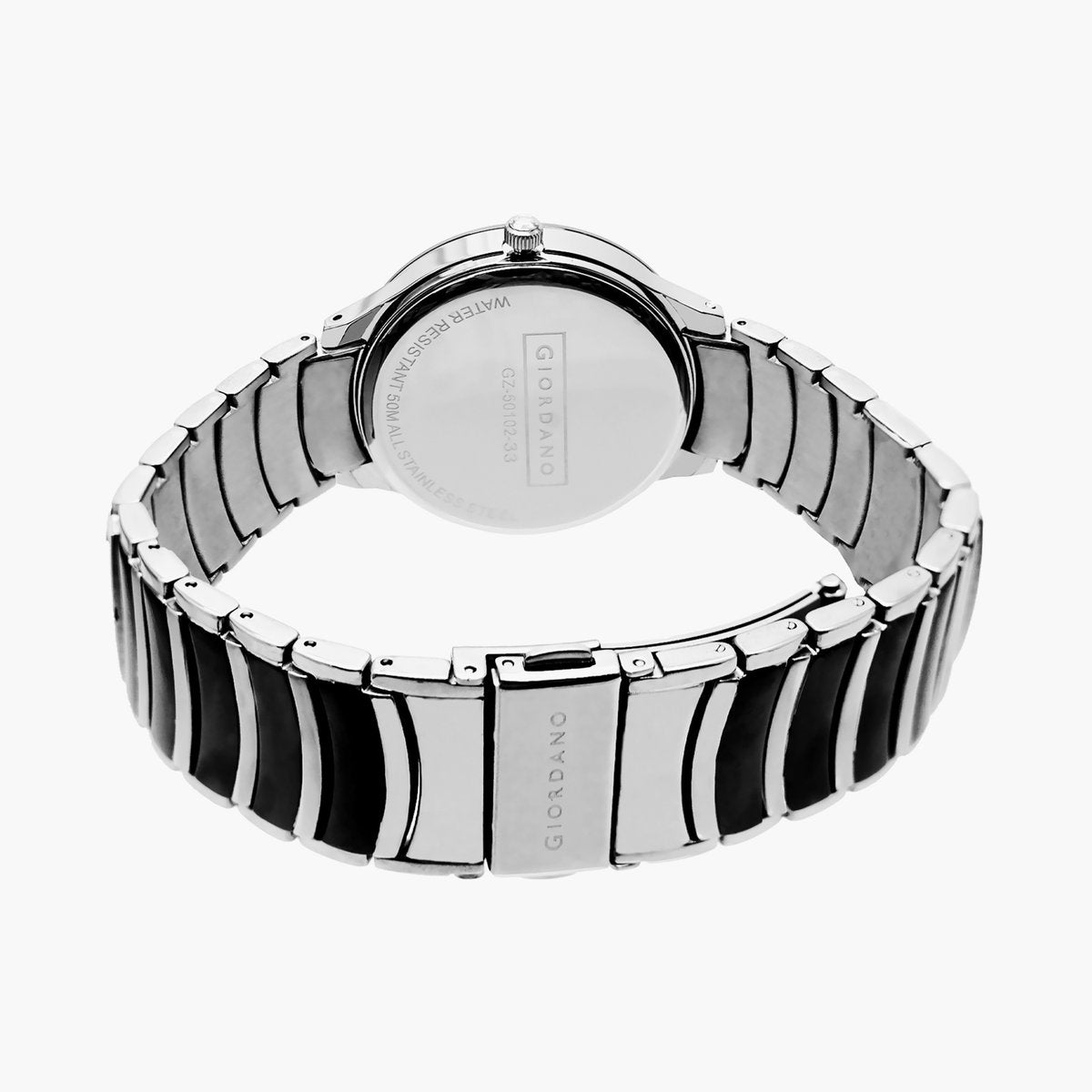 Giordano Classic Analog Watch for Men with Diamond Accents and Stainless Steel Strap GZ-50102-33