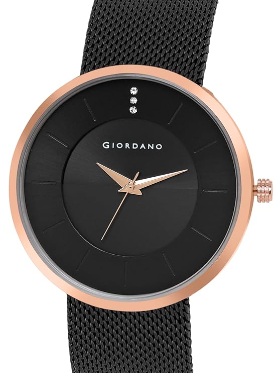 Giordano Analog Watch for Men & Boys Trendy and Slim Fit with Metal Strap Suitable for Casual & Formal Occasion | Men's Analogue Wrist Watches | GD-1166-22