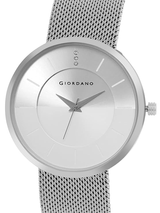 Giordano Analog Watch for Men & Boys Trendy and Slim Fit with Metal Strap Suitable for Casual & Formal Occasion | Men's Analogue Wrist Watches | GD-1166-11