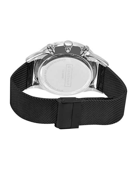 Giordano Multi Function - Performance Sport Watch for Men with Stopwatch Function & Mesh Metal Strap | GZ-50095-11