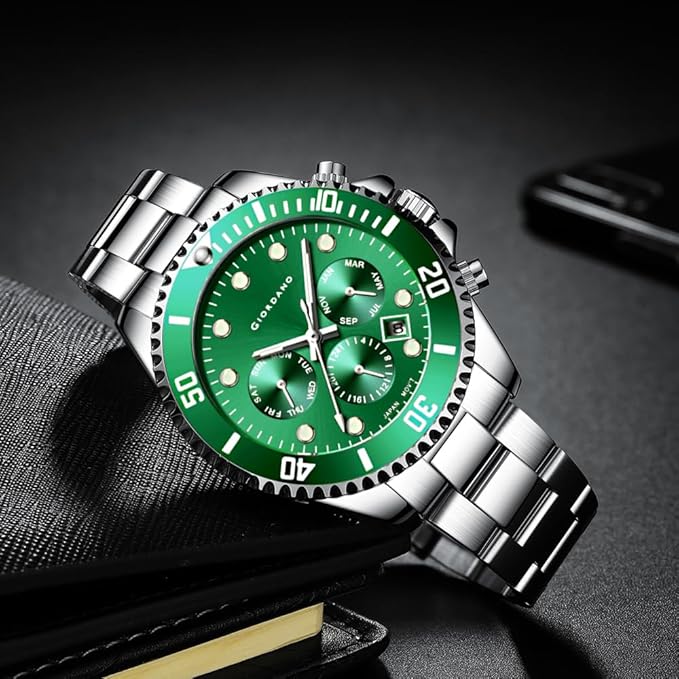 Giordano Multi-Function Analog Wrist Watch for Men Water Resistant with Classy Dial and Strap|Compliment Your Look|Ideal Gift for|Men's|Boy | GZ-50085-11