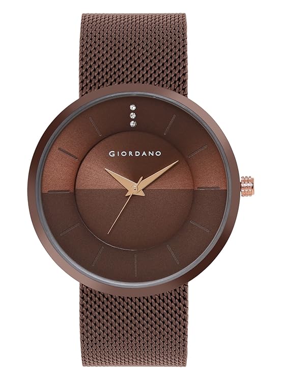 Giordano Analog Watch for Men & Boys Trendy and Slim Fit with Metal Strap Suitable for Casual & Formal Occasion | Men's Analogue Wrist Watches | GD-1166-33
