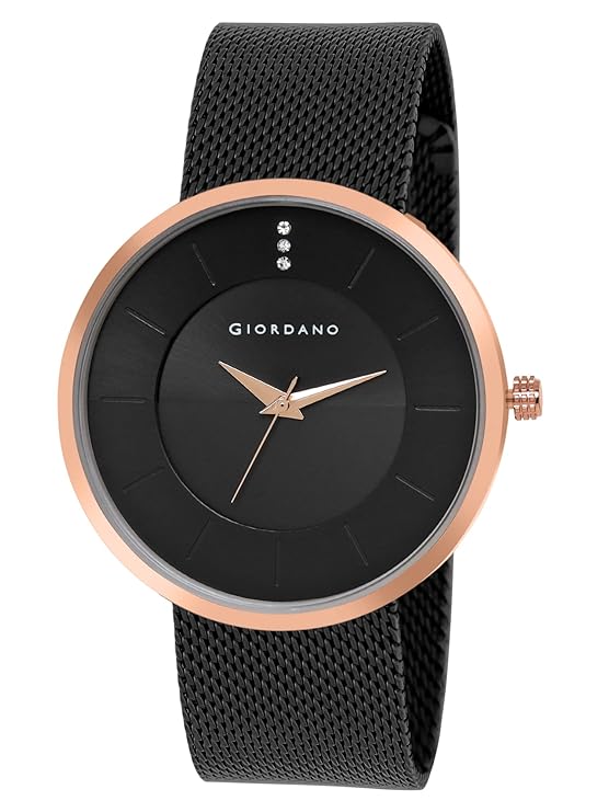 Giordano Analog Watch for Men & Boys Trendy and Slim Fit with Metal Strap Suitable for Casual & Formal Occasion | Men's Analogue Wrist Watches | GD-1166-22