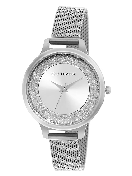 Giordano Analog Watch for Women Stylish Metal Strap| 3 Hands Mechanism with Water Resistance Latest Generation Premium Analogue Watches Ideal Gift for Female, Ladies & Girls | GD4071-11